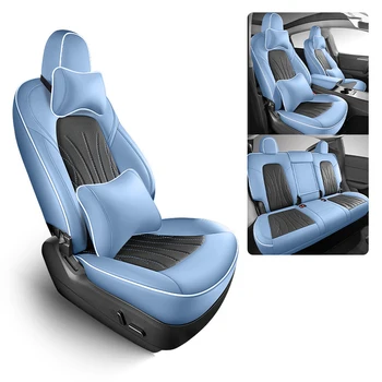 Кожени калъфи за автомобилни седалки за поръчка на Пълен комплект за BMW G20 2020 2021 2022 Аксесоари за защита на вътрешността на колата