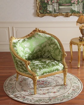 Дворцовия френски мебели Вила Европейската хол Тканевое ежедневното фотьойл-Разтегателен диван-фотьойл за един човек