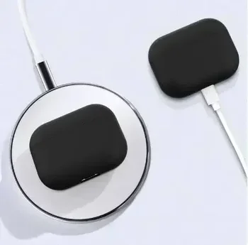 2024 за AirPods Pro Защитен силиконов калъф, нова однотонная слушалки Apple Bluetooth, мек калъф, предпазващ калъф