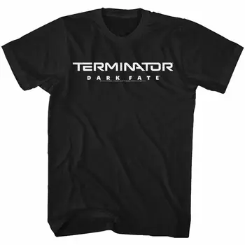 Терминатор Dark Fate с логото на Dark Fate, черна тениска за възрастни