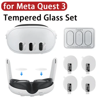 Набор от филми за Meta Quest 3 Протектор на Обектива на камерата от Закалено Стъкло Със Защита От Надраскване Фолио за Стъкло Meta Quest 3 VR Аксесоар
