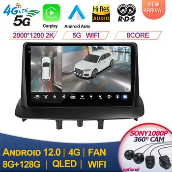 Android 13 2 Din Autoraido За Renault Megane 3 2008-2014 Авто Радио, Мултимедиен Плеър, Стерео Carplay GPS Навигация