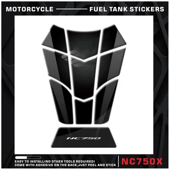За NC750X X-ADV 750 Tankpad Стикер Рибена Кост Резервоар за 3D pad Етикети Масло Газ Защитно покритие Украса Мотоциклет