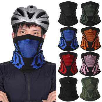 Велосипеден шал, гетра, туризъм дишаща маска, зимни градинска удебелена маска за мъже и жени за пешеходни разходки, каране на велосипед, джогинг
