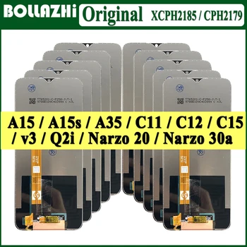 Партидите За Oppo A15 LCD A15s Дисплей Със Сензорен Екран Дигитайзер В Събирането на Замяна За realme C11/C12/C15/V3/Q2i/Narzo 20 LCD