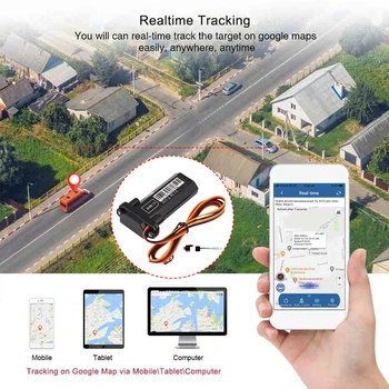 GPS Тракер Водоустойчив GPS Локатор 200 ма Устройство за Позициониране GPS/GPRS/GSM/SMS в Реално Време за Автомобил, Мотоциклет на Превозното средство