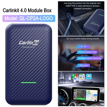 Carlinkit QL-CP2A-LOGO 5G WiFi за Android Auto Box, който е съвместим с Bluetooth 5.0 Мултимедиен Плейър, Автоматичен Ключ, Автомобилни Аксесоари