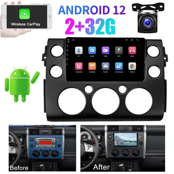Android 12.0 Кола стерео радио GPS CarPlay плейър за Toyota FJ Cruiser 2007-2014