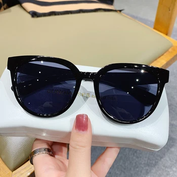 Нови Слънчеви Очила Cat Eye, Дамски Маркови Дизайнерски Модерни Слънчеви Очила Cateye, Дамски Ретро Черни Слънчеви Очила В Корейски Стил, Огледални Очила De Sol