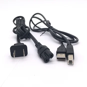 USB кабел + захранващ кабел за принтер Canon Pixma MX340 MX350 MX410 MX456 MX360 MX495