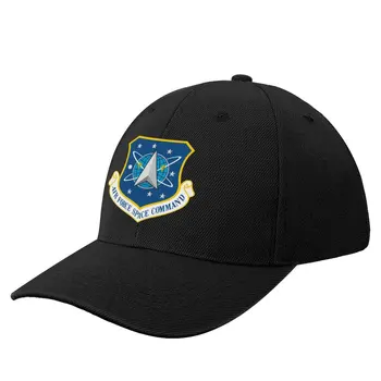 Емблемата на космическото командване на ВВС на Щит Бейзболна шапка Плажна чанта с шапка с диви топката риболовна шапка, Мъжка шапка, дамски