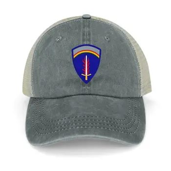 Ковбойская шапката на армията на САЩ в Европа (USAREUR), западна шапка, празнична шапка от стиропор, Слънчеви шапки, със защита от ултравиолетови лъчи, Мъжки и Женски