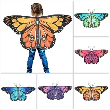 Детска наметало с крила на пеперуда, шал феи, дъждобран феи, костюмиран като подарък