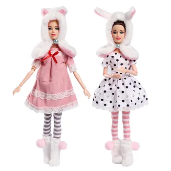 Нова Мода дрехи ръчна изработка 1/6 Рокля 30 см стоп-моушън облекло за кукли Барби Аксесоари Играчка
