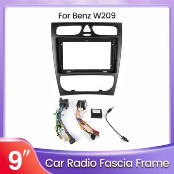 Подходящ за Монтаж върху Рамка комплект за арматурното табло, автомобилното радио BENZ C-Klasse W203 CLK-klasse W209 G-klasse W463 Vito Viano W639