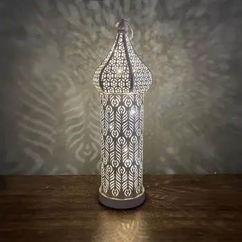 Модерен лека нощ с цветен модел, преносими led декоративна лампа за фина работа в Марокански стил