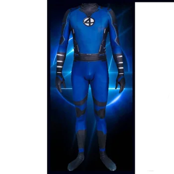 Кралят костюм на г-н Фантастичен 4, костюм на супергерой, Фантастичната четворка, боди на Хелоуин костюм Zentai за деца и възрастни