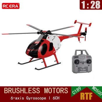 Rc Era New 1:28 C189 Bird Rc Хеликоптер Туск Md500 Двойна Бесщеточная Симулация Модел на 6-аксиални Жироскоп Симулация Модел Играчки