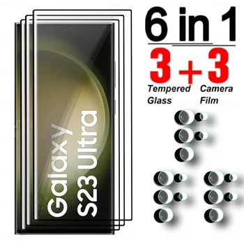 6To2 За Samsung Galaxy S22 S23 Ултра Напълно Изогнутое Закалено Стъкло S23Ultra S22Ultra 5G 6,8 