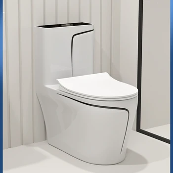 Нов черен дезодорант за домашно тоалетна, цвета на тоалетната чиния, керамика, водосберегающий сифон, седалка за тоалетна
