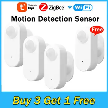 Sasha WiFi/Zigbee Smart PIR Сензор за детекция на движение Сензор за сот Smart Life Control Поддръжка Алекса Google Home
