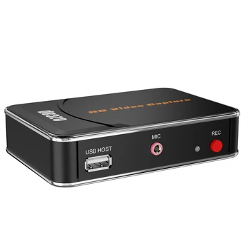 ezcap280HD Video Capture Box HD 1080P Запис Box Аудио-Видео Конвертор Поддръжка на HD IN & OUT, MIC IN Plug и Play Конзола за Игри