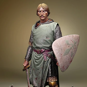 Немски рицар, древен воин, фигурка от смола, GK, историческа военна тема, комплект в разглобено формата и неокрашенный