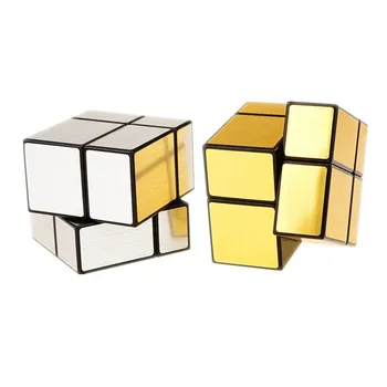 Shengshou 2x2x2 Magic Mirror Cube 5.7 cm Бързо Фея Пъзел Sengso Cube 2x2 Cubo Magico Стикер Обучение Развиване на Кубчета За Деца