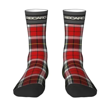 Royal Stewart Tartan Plaid Recaros Мъжки Чорапи За Екипажа Унисекс Със Забавна 3D Печат Dress Socks