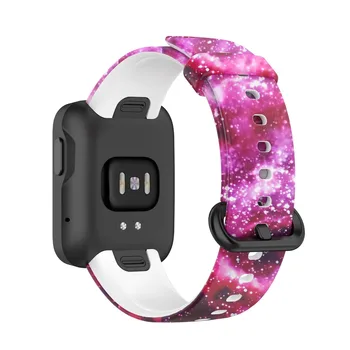 Универсален ремък с принтом за часа Mi Watch Lite, съвместим с влязат с украшения-гривни Redmi Watch Пот Kids
