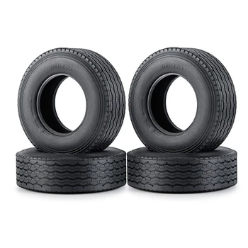 4шт Гумени гуми с повишена проходимост, Джанти гуми сгъсти, се разширяват в 28 mm за радиоуправляемого колата Tamiya Tractor Truck 1/14