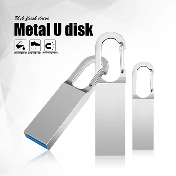 USB 128 GB Метален флаш памет 2.0 Memory Stick 64 GB флаш памет истински голям капацитет 32 GB USB диск