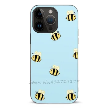 Сладък Пчелите Калъф За Мобилен Телефон Iphone 14 13 11 12 Pro Max Mini Xr 7 8 Plus Прозрачен Устойчив На Удари Мек Калъф Bumble Bee Bumble Bee