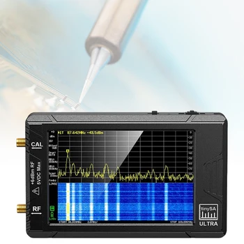 Честотен анализатор 2-в-1 с карта памет от 32 GB, генератор на сигнали, анализатор на спектъра Обновен V0.3.1 защита срещу електростатично разреждане на входа MF / HF / VHF UHF