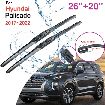 за Hyundai Palisade 2017 2018 2019 2020 2021 2022 Бескаркасный Гума Чистачка За Почистване на Предното Стъкло От Снега Автомобилни Аксесоари