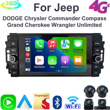 За Android-радио, стерео мултимедия за Jeep Cherokee Compass Commander Wrangler 300C Dodge Caliber Liberty 2008 2009 2010 2011