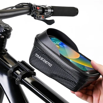 Чанта за предната част на рамката на колелото, сензорен екран, водоустойчив калъф за телефон, държач на горната тръба, чанта за багаж, чанта за шоссейного на велосипеди, аксесоари
