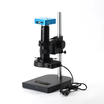 Комплект подложки за промишлени микроскоп USB 34MP 2K 1080P с обектив 180X C-Mount, 56-led околовръстен лампа