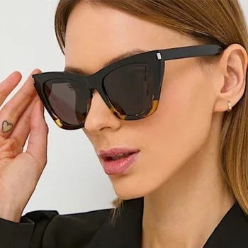 2024 Нови Модни Слънчеви Очила Cat Eye за Жени Луксозен, Марка Дизайнерски Обувки UV400, Външни Защитни Слънчеви Очила Gafas De Sol