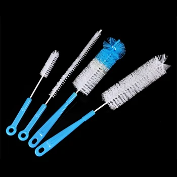 Комплекти за зъби с дълга дръжка за почистване на бебешки шишета с тесен провлак, за миене на бонгов, спортна бутилка за вода, инструменти за почистване на стъклени тръби
