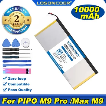 100% Оригинална батерия LOSONCOER 10000 ма за четири-ядрени tablet pc PIPO M9 Pro 3G/PIPO Max M9