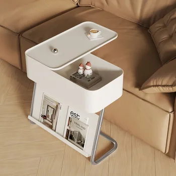 Няколко дизайнери на дивана-количката ins онлайн celebrity cream wind, малка масичка за кафе, нощни подвижна шкаф за съхранение отстрани.