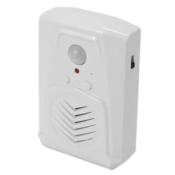 Сензор за движение звънец Преминете MP3 Инфрачервен звънец Безжичен PIR Датчик за движение Гласова Суфлер Добре дошли звънец на Входната аларма