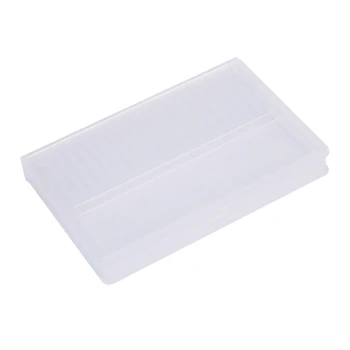 20 Слота Празни кутии за съхранение на тренировки за нокти Прозрачна акрилна витрина