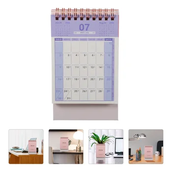 Настолен календар в 2024 година, Офис консумативи, малки календари, преносима хартия за месечни бележки за момичета