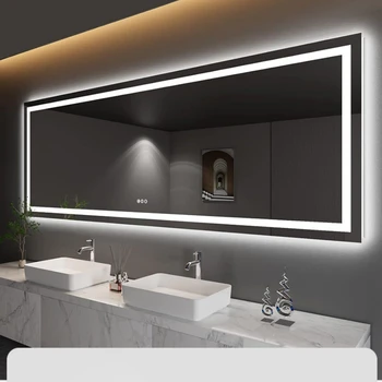 Интелигентна огледало за баня, хоризонтална и вертикална противотуманная сензорна лампа с двойна употреба
