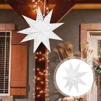 45 см Выдалбливают Звезда, Коледна елха, Висящи Лампа, решетка на Прозорец, нощна светлина за дома спални, Градинско Подвесное украса