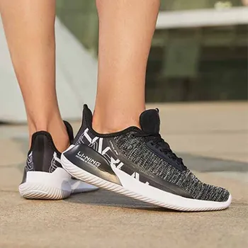 Li Ning Мъжки обувки, обувки от дишаща мрежа, маратонки за бягане, Лека марафонская подплата, Дишащи спортни обувки, маратонки ARHR175