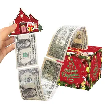 Касичка за пари, Подарък Подарък кутия за коледни пари Хвърляне на пари Разтегателен С Коледа, Домашен Коледен подарък за деца и възрастни