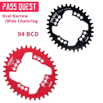Quest Pass Chain Wheel 94 BCD Oval Chainring 32T 34T 36T 38T NX X1 GX Single Chain Wheel МТБ аксесоари за велосипеди